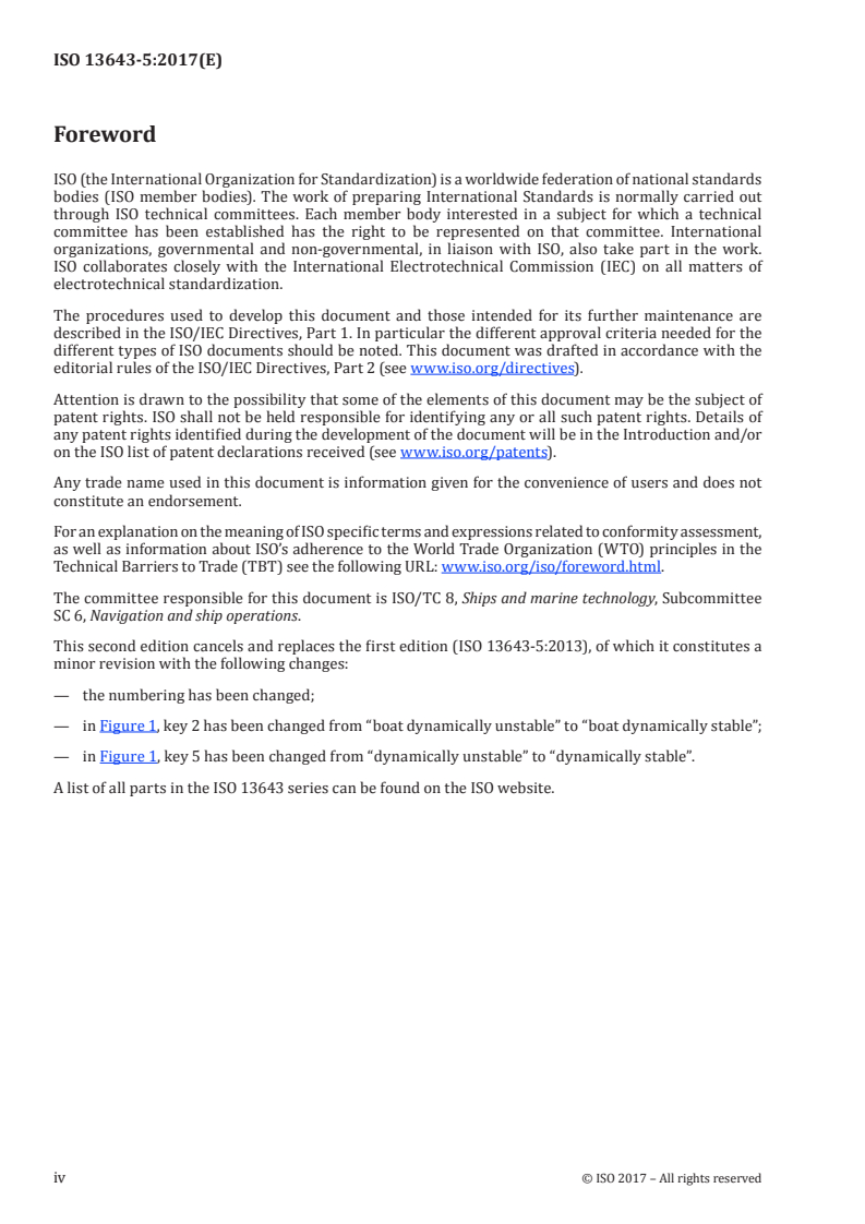 ISO 13643-5:2017 ISO 13643-5:2017 - Ships and marine technology — Manoeuvring of ships — Part 5: Submarine specials/9/2017 - Page 4 preview