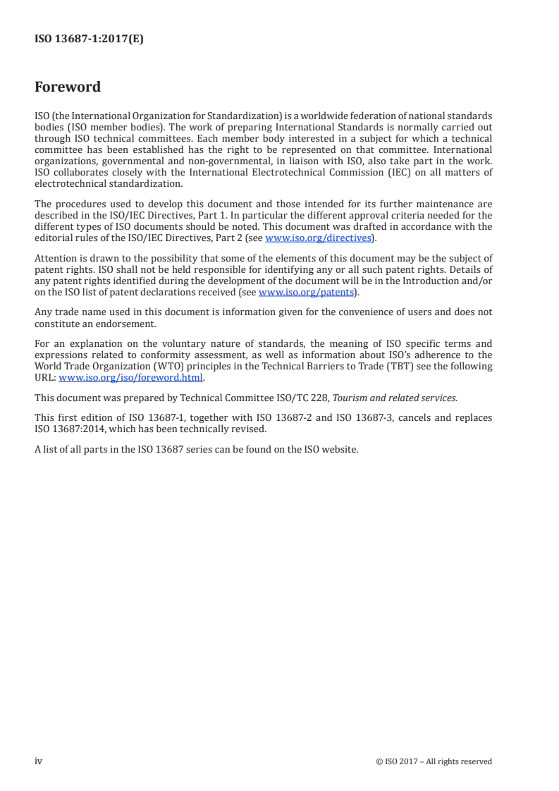 ISO 13687-1:2017 ISO 13687-1:2017 - Tourism and related services — Yacht harbours — Part 1: Minimum requirements for basic service level harbours/10/2017 - Page 4 preview