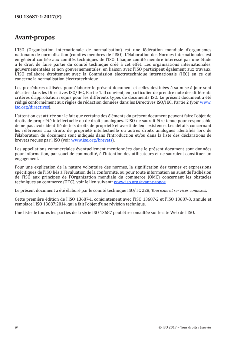 ISO 13687-1:2017 ISO 13687-1:2017 - Tourisme et services connexes — Ports de plaisance — Partie 1: Exigences minimales pour les ports de niveau de service basique/24/2017 - Page 4 preview