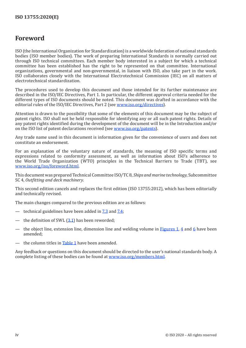 ISO 13755:2020 ISO 13755:2020 - Ships and marine technology — Ship's mooring and towing fittings — Steel rollers/28/2020 - Page 4 preview