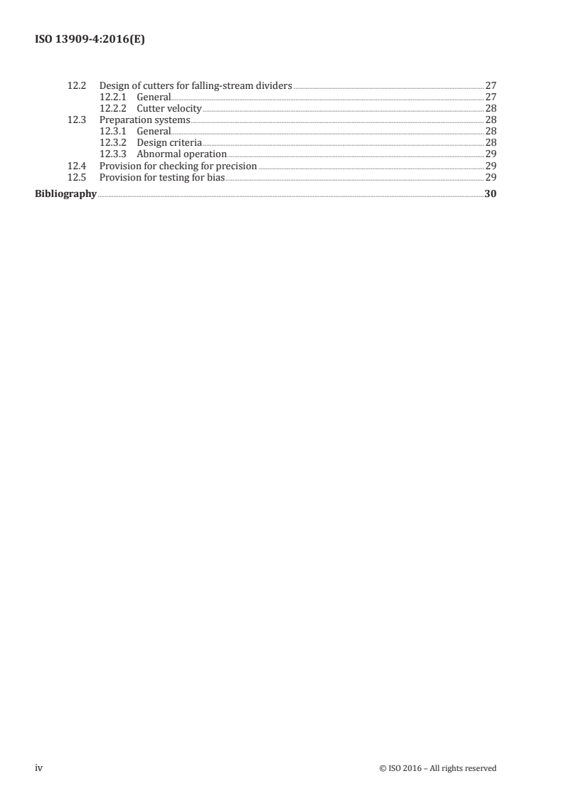 ISO 13909-4:2016 ISO 13909-4:2016 - Hard coal and coke — Mechanical sampling — Part 4: Coal — Preparation of test samples/24/2016 - Page 4 preview