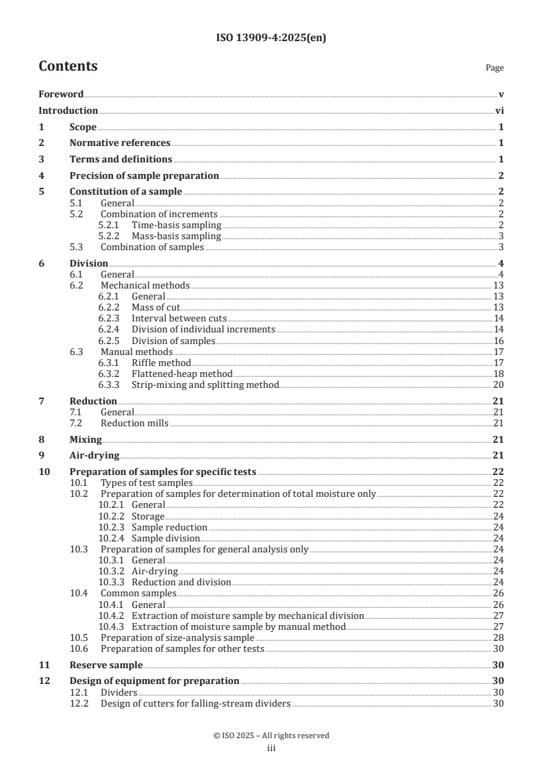 ISO 13909-4:2025 ISO 13909-4:2025 - Coal and coke — Mechanical sampling — Part 4: Preparation of test samples of coal
Released:22. 07. 2025 - Page 3 preview