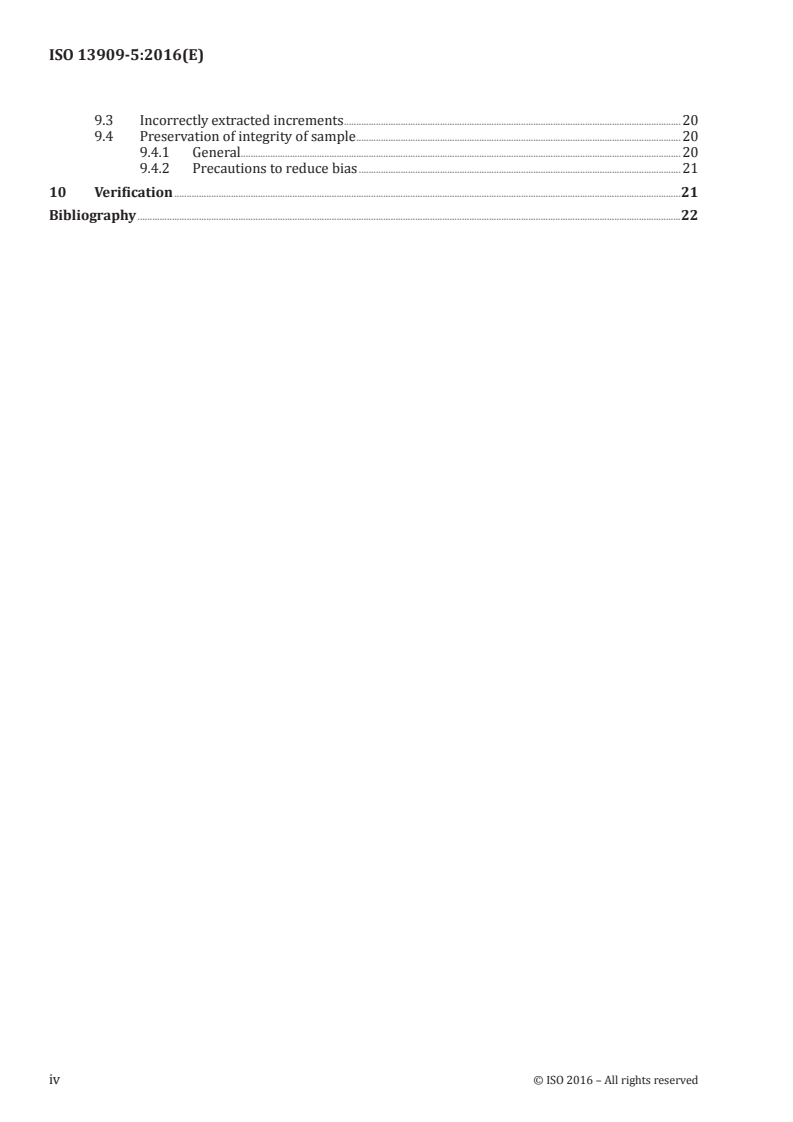 ISO 13909-5:2016 ISO 13909-5:2016 - Hard coal and coke — Mechanical sampling — Part 5: Coke — Sampling from moving streams/23/2016 - Page 4 preview