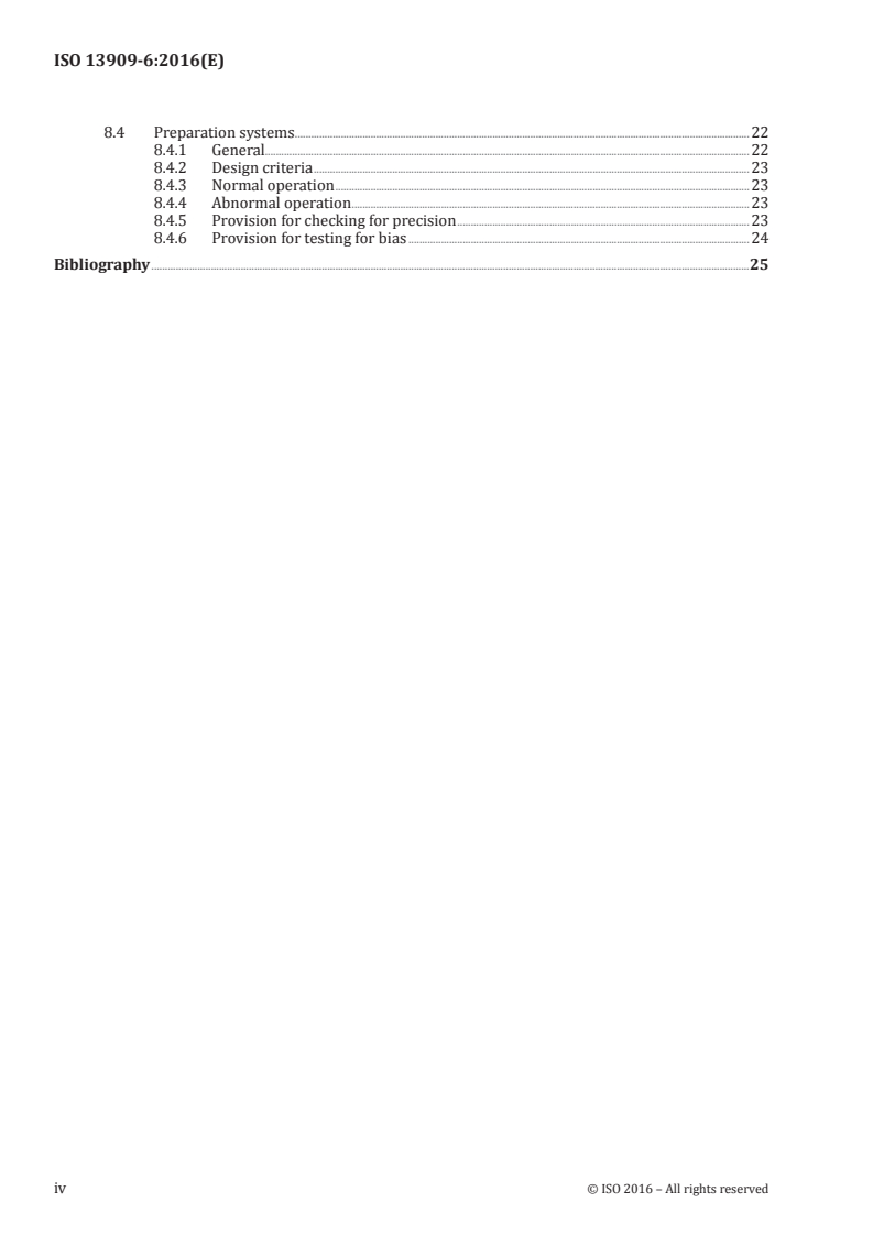ISO 13909-6:2016 ISO 13909-6:2016 - Hard coal and coke — Mechanical sampling — Part 6: Coke — Preparation of test samples/23/2016 - Page 4 preview