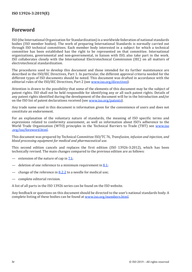ISO 13926-3:2019 ISO 13926-3:2019 - Pen systems — Part 3: Seals for pen-injectors for medical use/27/2019 - Page 4 preview