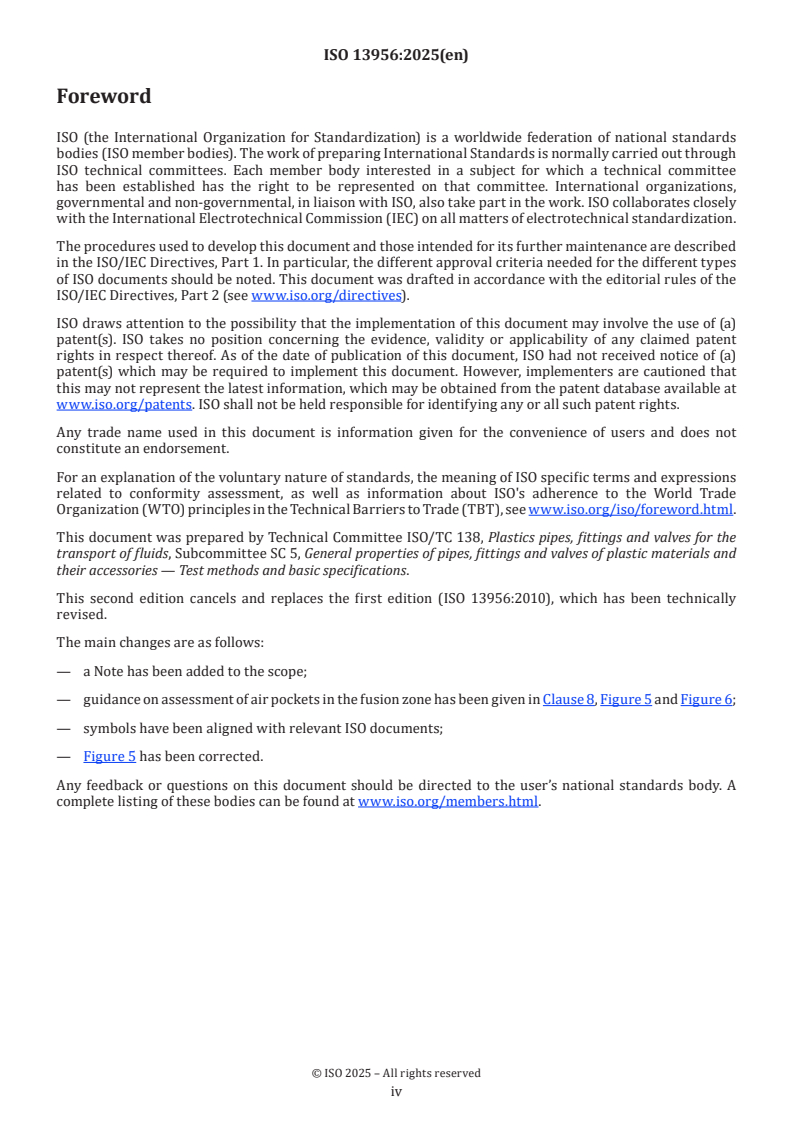 ISO 13956:2025 ISO 13956:2025 - Plastics pipes and fittings — Decohesion test of polyethylene (PE) saddle fusion joints — Evaluation of ductility of fusion joint interface by tear test
Released:7. 11. 2025 - Page 4 preview