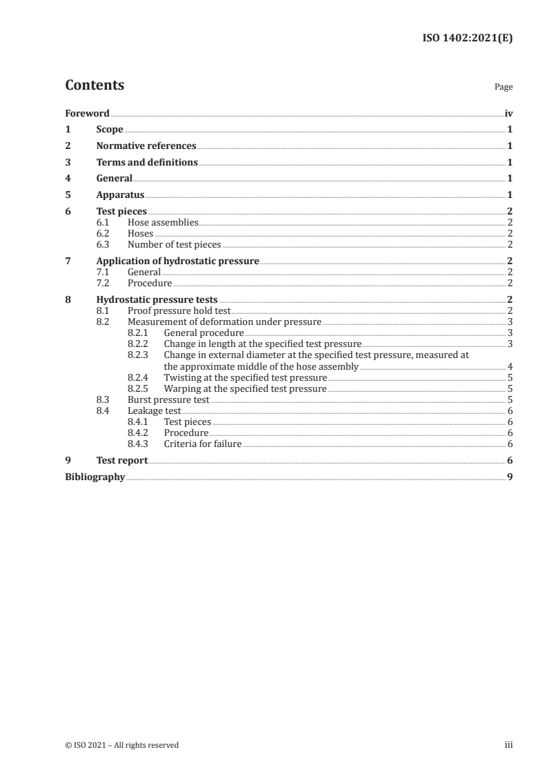 ISO 1402:2021 ISO 1402:2021 - Rubber and plastics hoses and hose assemblies — Hydrostatic testing
Released:4/30/2021 - Page 3 preview