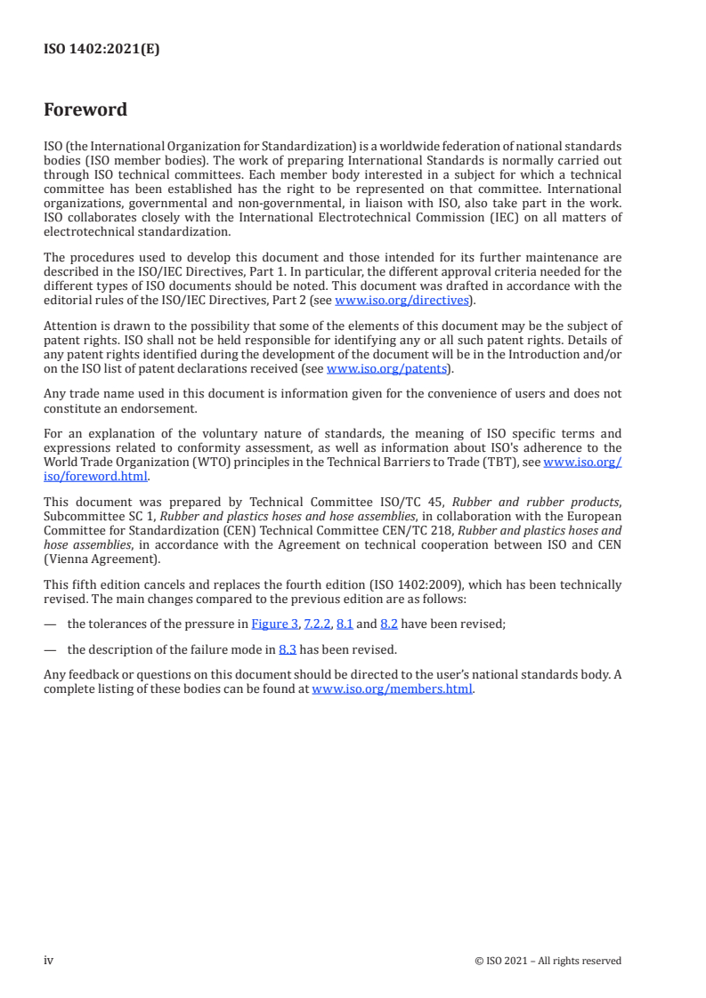 ISO 1402:2021 ISO 1402:2021 - Rubber and plastics hoses and hose assemblies — Hydrostatic testing
Released:4/30/2021 - Page 4 preview