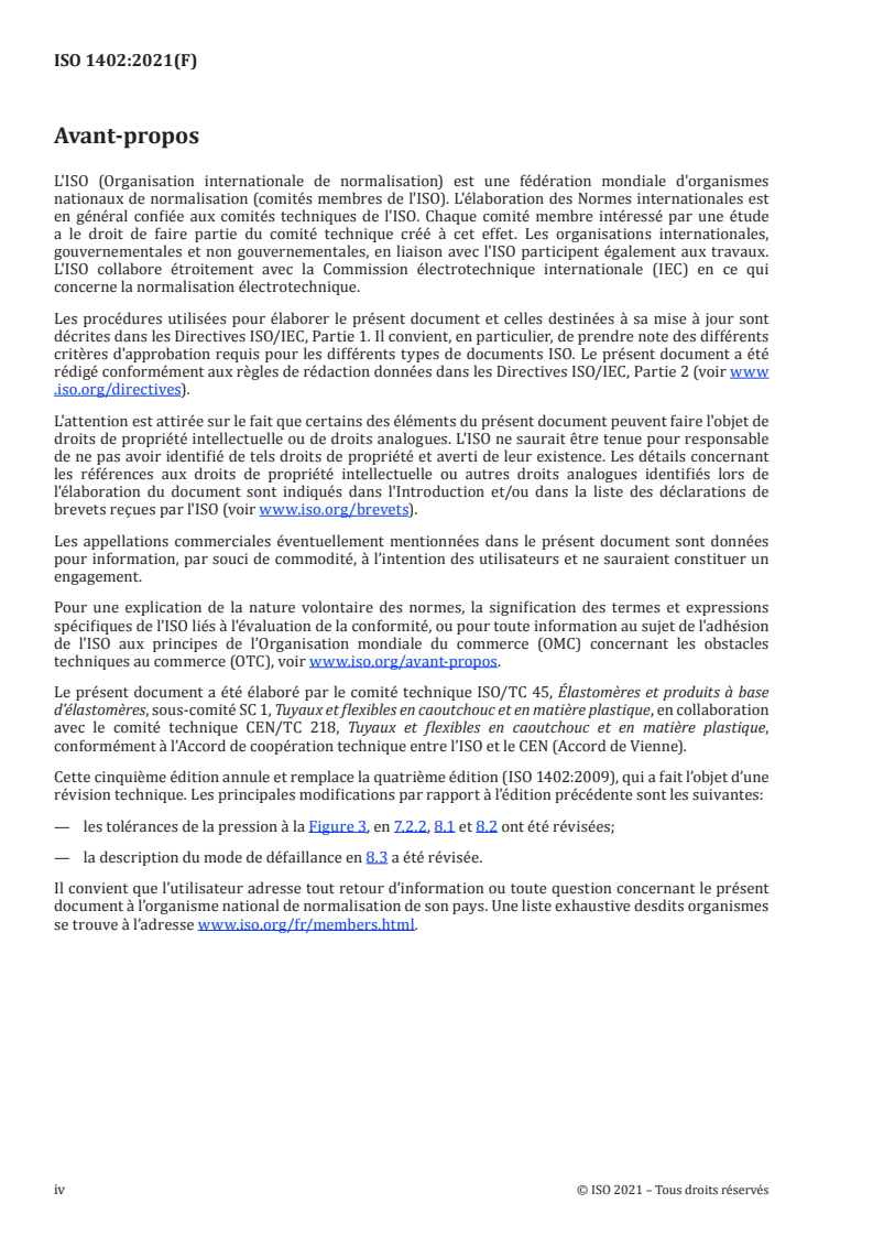 ISO 1402:2021 ISO 1402:2021 - Tuyaux et flexibles en caoutchouc et en plastique — Essais hydrostatiques
Released:4/30/2021 - Page 4 preview