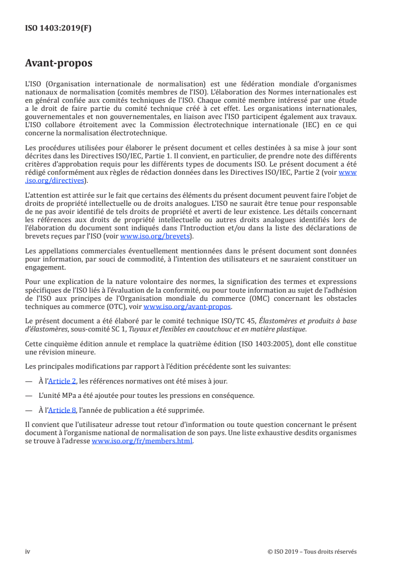 ISO 1403:2019 ISO 1403:2019 - Tuyaux en caoutchouc à armature textile d'usage général pour l'eau — Spécifications
Released:7/17/2019 - Page 4 preview