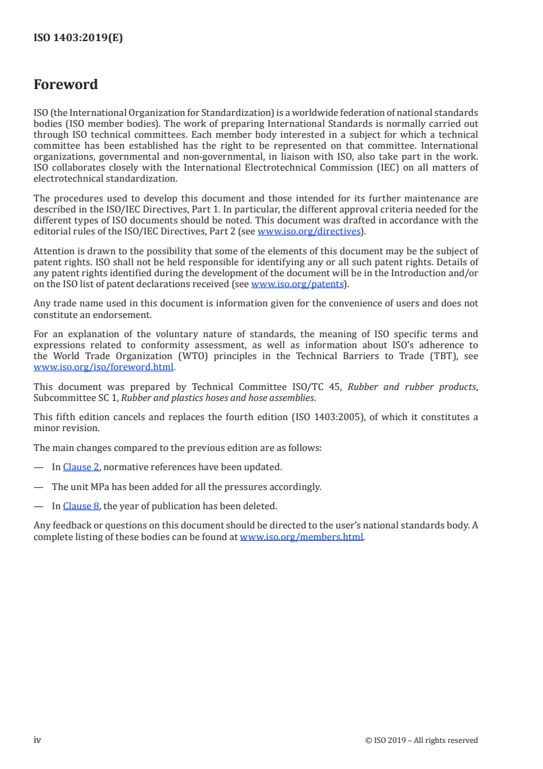 ISO 1403:2019 ISO 1403:2019 - Rubber hoses, textile-reinforced, for general-purpose water applications — Specification
Released:7/17/2019 - Page 4 preview