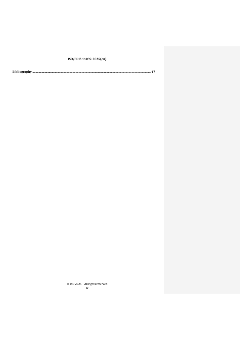 ISO 14092:2026 REDLINE ISO 14092:2026 - Climate change adaptation — Requirements and guidance on adaptation planning for local governments and communities
Released:10/29/2025 - Page 4 preview