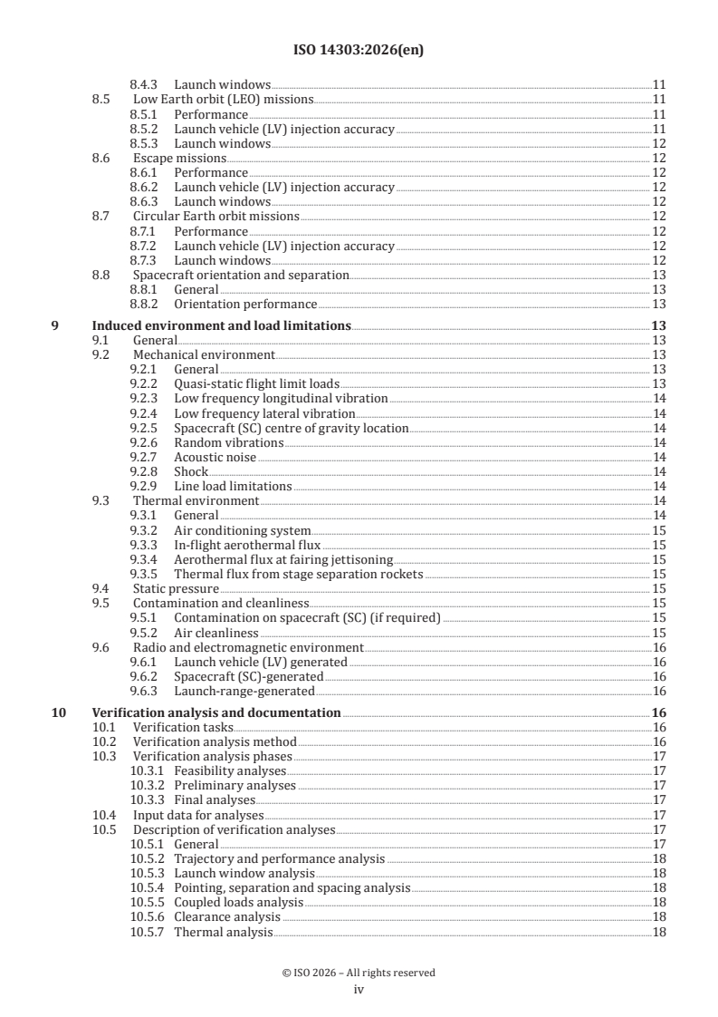 ISO 14303:2026 ISO 14303:2026 - Space systems — Launch-vehicle-to-spacecraft interfaces - Page 4 preview