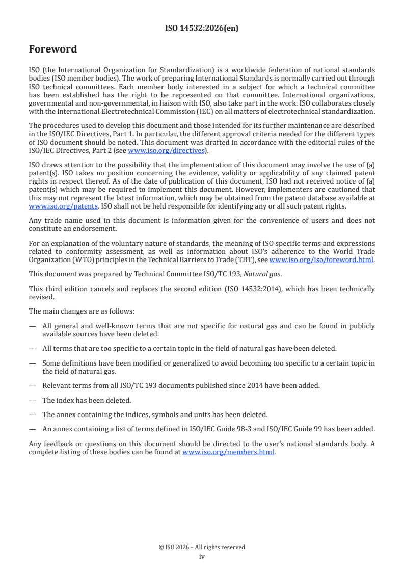ISO 14532:2026 ISO 14532:2026 - Natural gas — Vocabulary - Page 4 preview