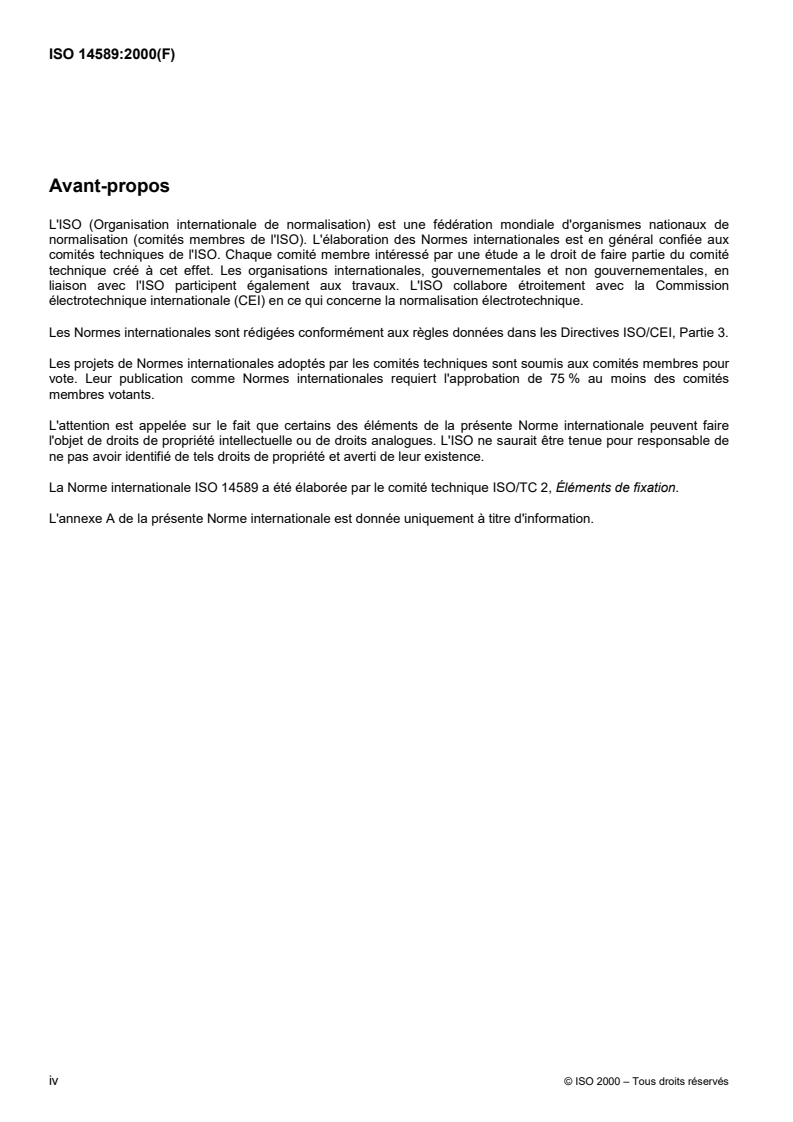ISO 14589:2000 ISO 14589:2000 - Rivets aveugles — Essais mécaniques/21/2000 - Page 4 preview