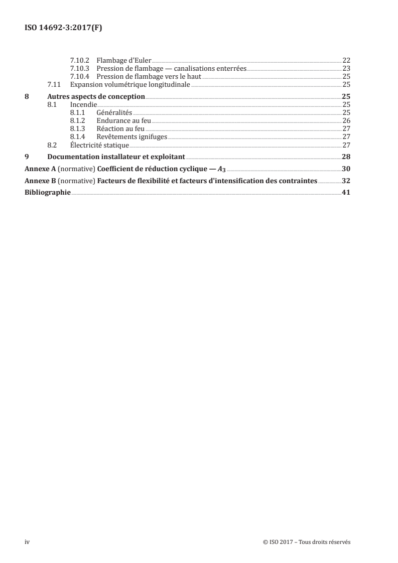 ISO 14692-3:2017 ISO 14692-3:2017 - Industries du pétrole et du gaz naturel — Canalisations en plastique renforcé de verre (PRV) — Partie 3: Conception des systèmes/17/2017 - Page 4 preview