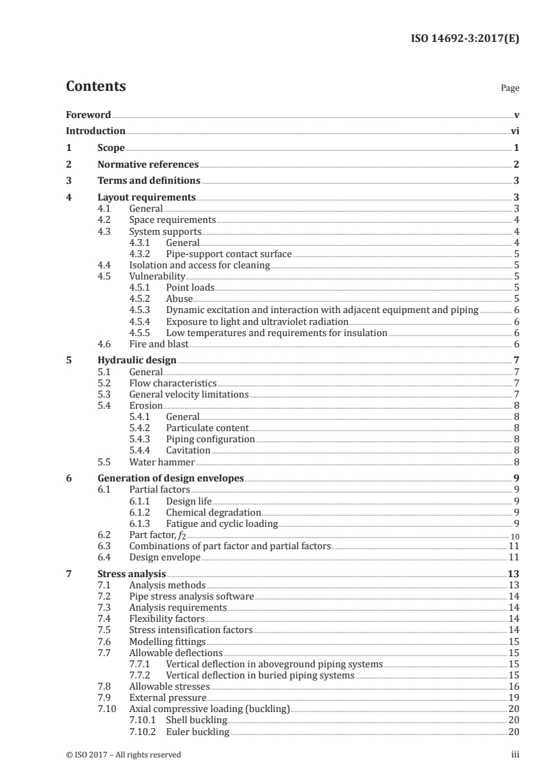 ISO 14692-3:2017 ISO 14692-3:2017 - Petroleum and natural gas industries — Glass-reinforced plastics (GRP) piping — Part 3: System design/17/2017 - Page 3 preview