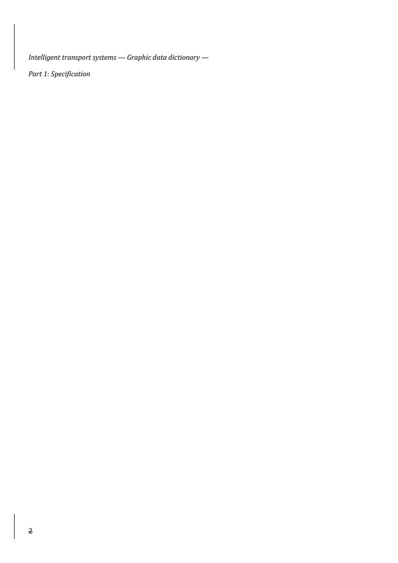 ISO 14823-1:2024 REDLINE ISO 14823-1:2024 - Systèmes de transport intelligents — Dictionnaire de données graphiques — Partie 1: Spécification
Released:6/13/2024 - Page 2 preview