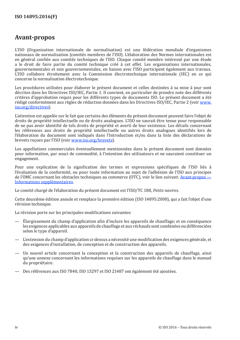 ISO 14895:2016 ISO 14895:2016 - Petits navires — Réchauds de cuisine et appareils de chauffage alimentés par un combustible liquide/27/2016 - Page 4 preview