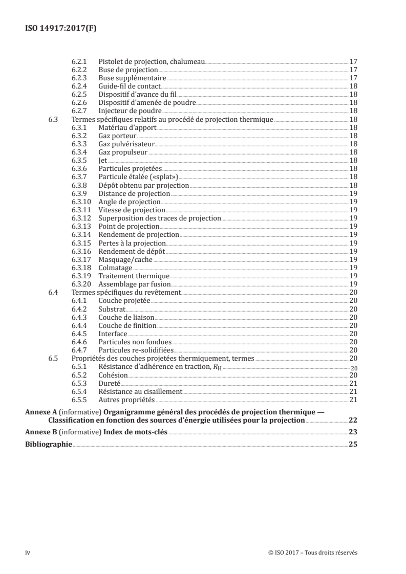 ISO 14917:2017 ISO 14917:2017 - Projection thermique — Terminologie, classification/2/2017 - Page 4 preview