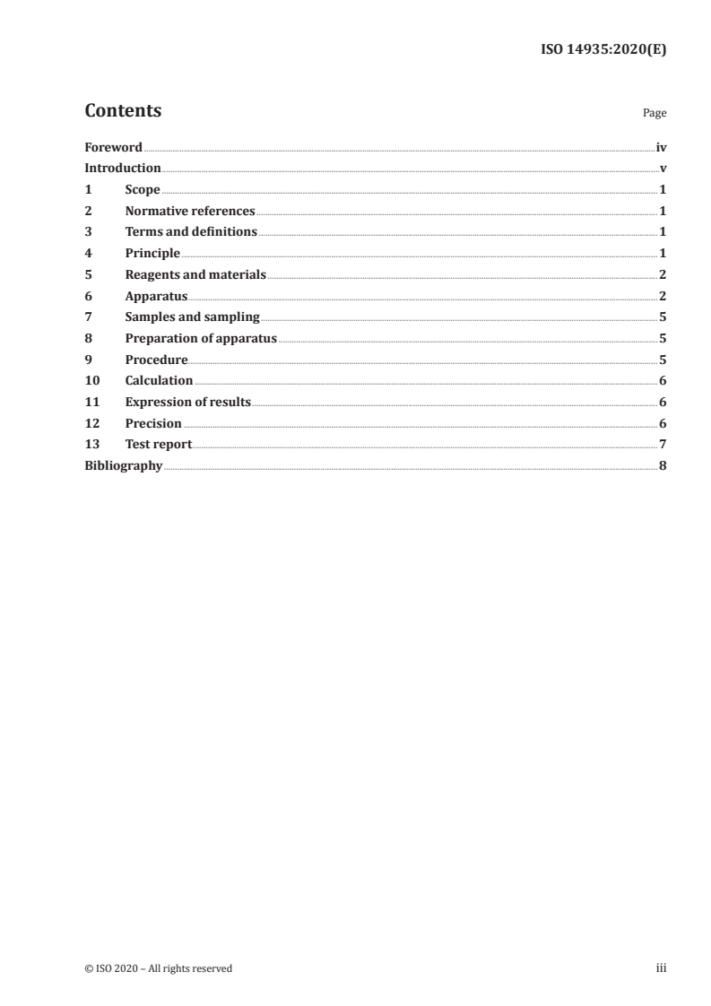 ISO 14935:2020 ISO 14935:2020 - Petroleum and related products — Determination of wick flame persistence of fire-resistant fluids/16/2020 - Page 3 preview