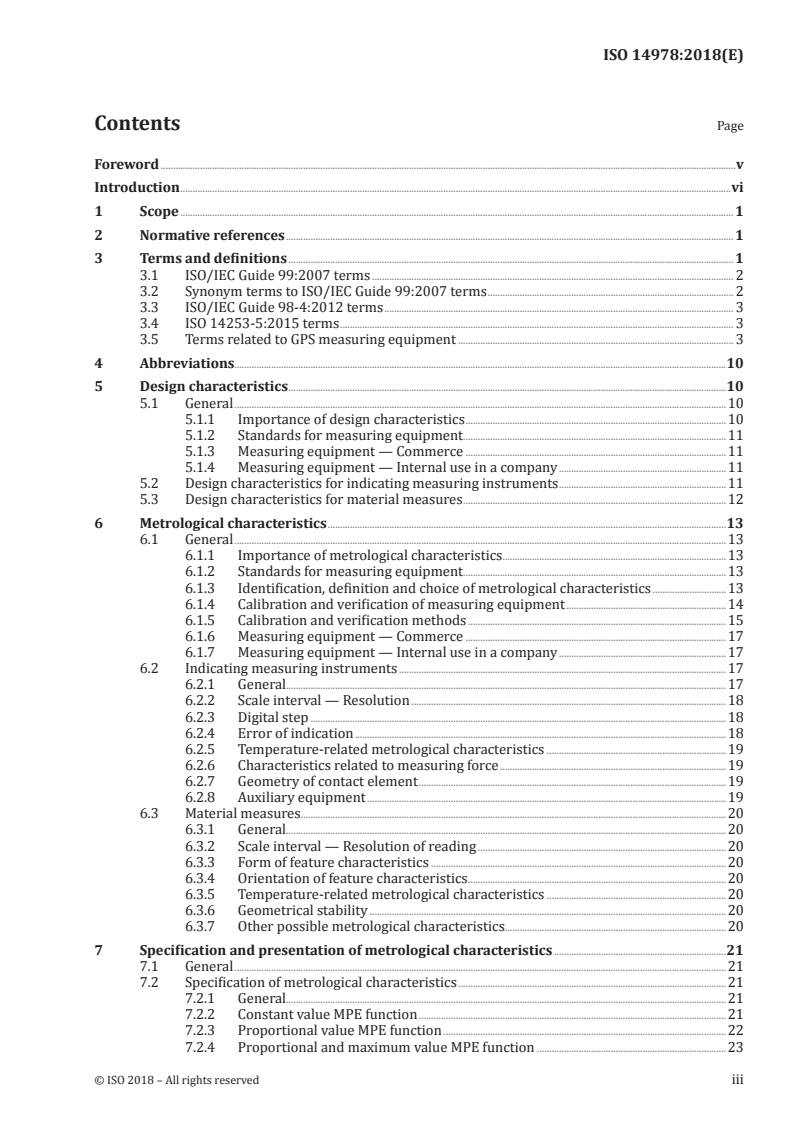 ISO 14978:2018 ISO 14978:2018 - Geometrical product specifications (GPS) — General concepts and requirements for GPS measuring equipment/28/2018 - Page 3 preview