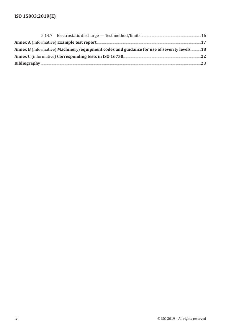 ISO 15003:2019 ISO 15003:2019 - Agricultural engineering — Electrical and electronic equipment — Testing resistance to environmental conditions/4/2019 - Page 4 preview