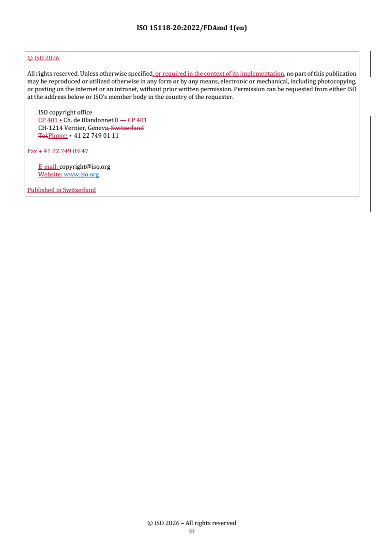 ISO 15118-20:2022/FDAmd 1 REDLINE ISO 15118-20:2022/FDAmd 1 - Road vehicles — Vehicle to grid communication interface — Part 20: 2nd generation network layer and application layer requirements — Amendment 1: AC DER service, MCS service, and improved security concept
Released:5. 02. 2026 - Page 3 preview