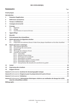 ISO 15192:2025 - Déchets et sols — Dosage du chrome(VI) dans les matériaux solides par digestion alcaline et chromatographie ionique avec détection spectrophotométrique
Released:8. 09. 2025 - Page 3 preview