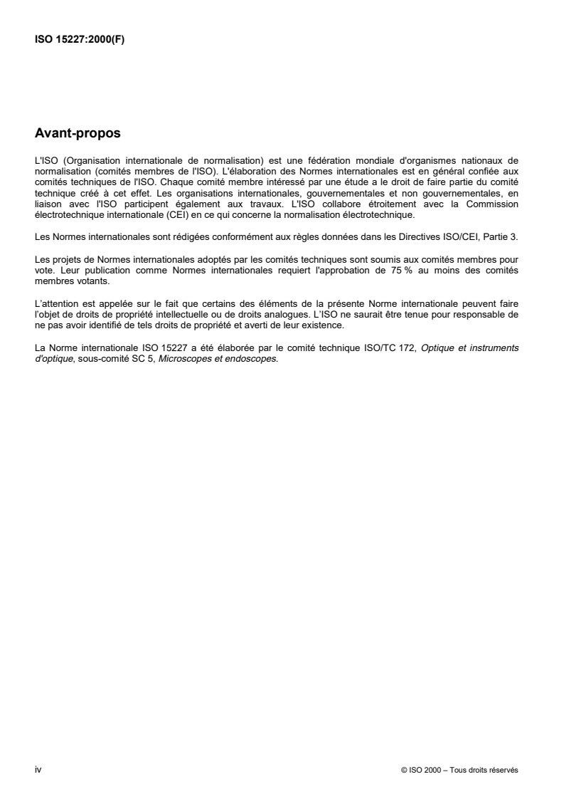 ISO 15227:2000 ISO 15227:2000 - Optique et instruments d'optique — Microscopes — Essai des stéréomicroscopes/13/2000 - Page 4 preview