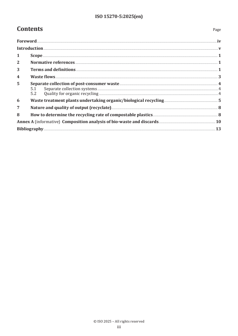 ISO 15270-5:2025 ISO 15270-5:2025 - Plastics — Guidelines for the recovery and recycling of plastics waste — Part 5: Organic/biological recycling
Released:6. 11. 2025 - Page 3 preview