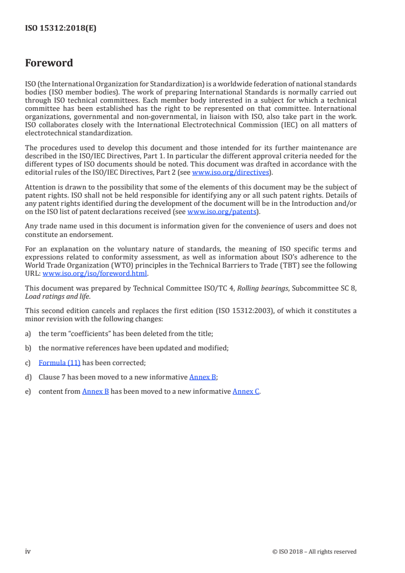 ISO 15312:2018 ISO 15312:2018 - Rolling bearings — Thermal speed rating — Calculation/27/2018 - Page 4 preview