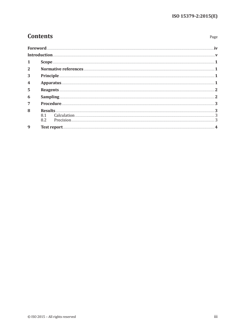ISO 15379-2:2015 ISO 15379-2:2015 - Carbonaceous materials for the production of aluminium — Cathode block materials — Part 2: Determination of the expansion due to sodium penetration without application of pressure/22/2015 - Page 3 preview