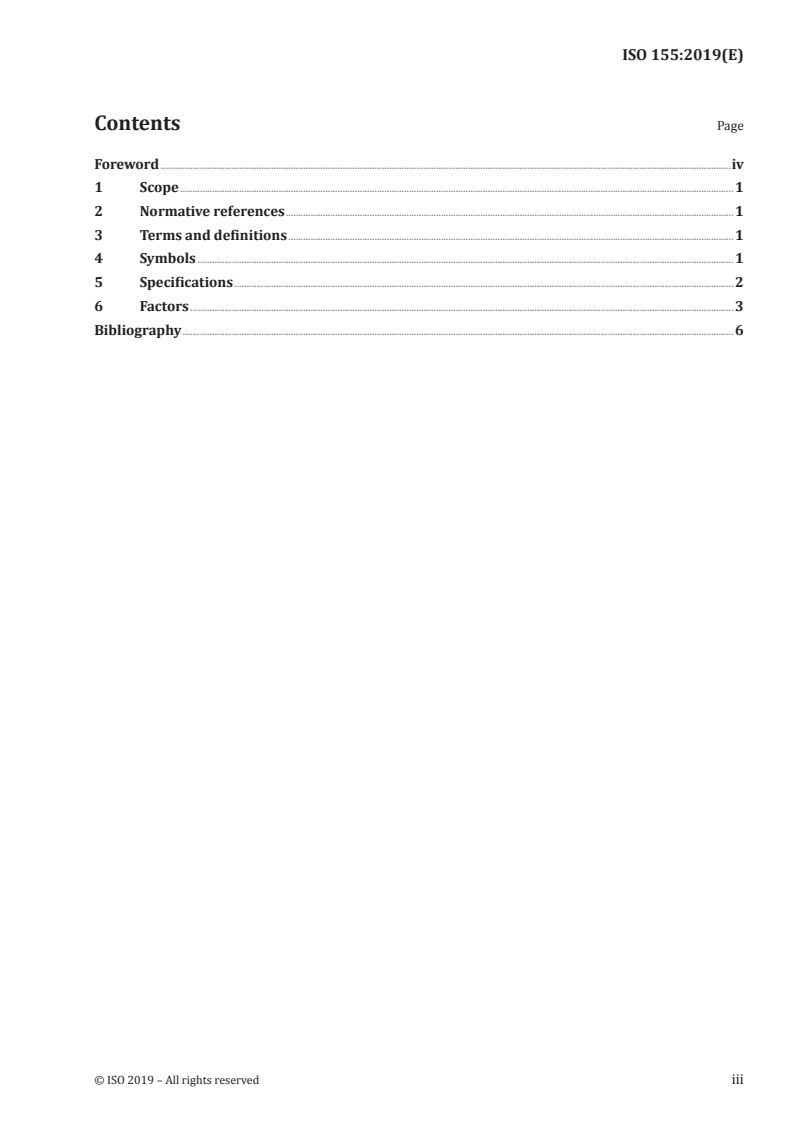 ISO 155:2019 ISO 155:2019 - Belt drives — Pulleys — Limiting values for adjustment of centres/26/2019 - Page 3 preview
