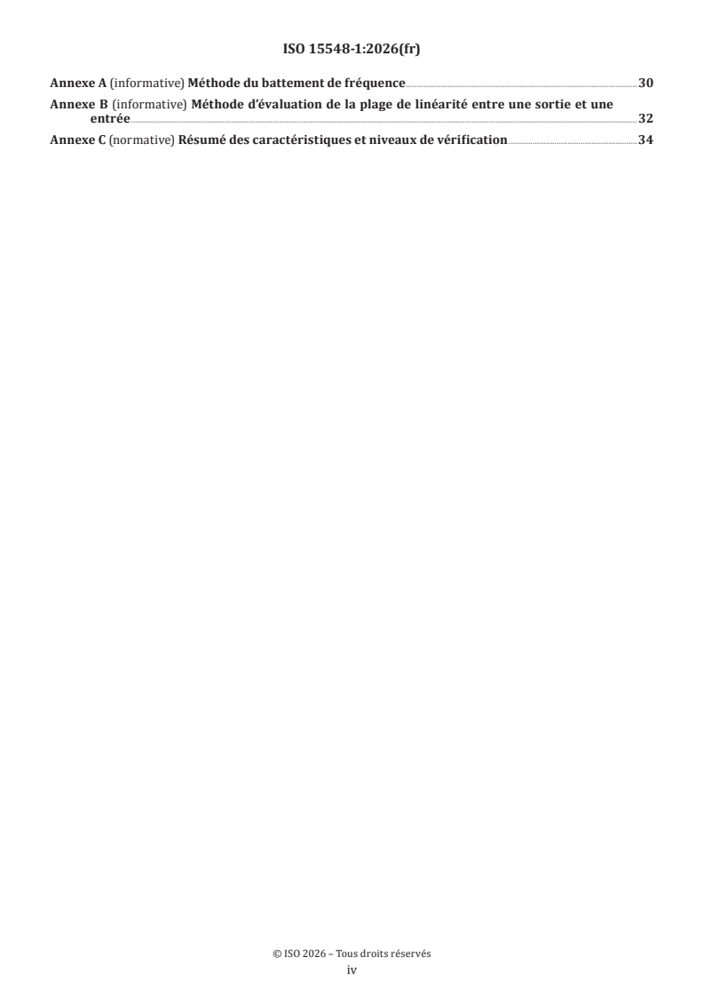 ISO 15548-1:2026 ISO 15548-1:2026 - Essais non destructifs — Appareillage pour examen par courants de Foucault — Partie 1: Caractéristiques de l'appareil et vérifications - Page 4 preview