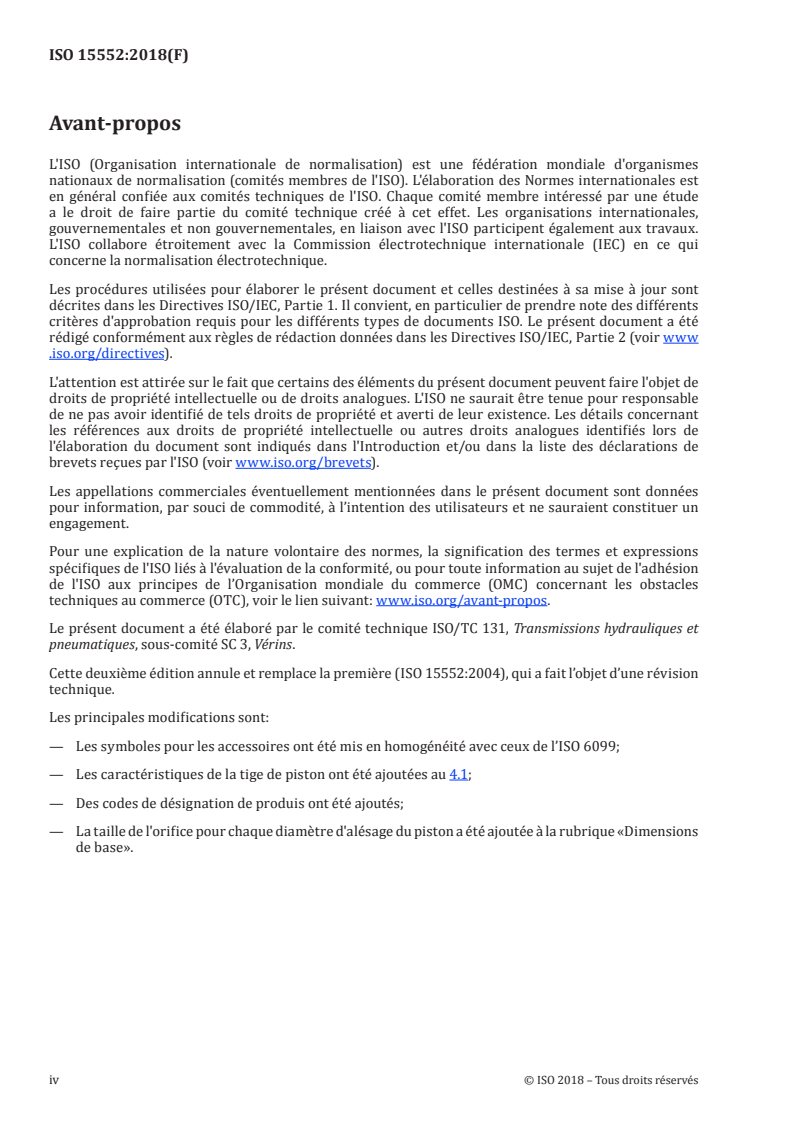 SIST ISO 15552:2021 ISO 15552:2018 - Transmissions pneumatiques — Vérins avec fixations détachables, série 1 000 kPa (10 bar), alésages de 32 mm à 320 mm — Dimensions de base, des fixations et des accessoires/5/2018 - Page 4 preview