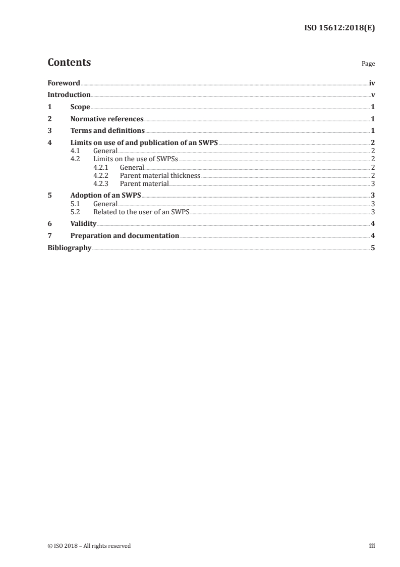 ISO 15612:2018 ISO 15612:2018 - Specification and qualification of welding procedures for metallic materials — Qualification by adoption of a standard welding procedure specification
Released:6/18/2018 - Page 3 preview