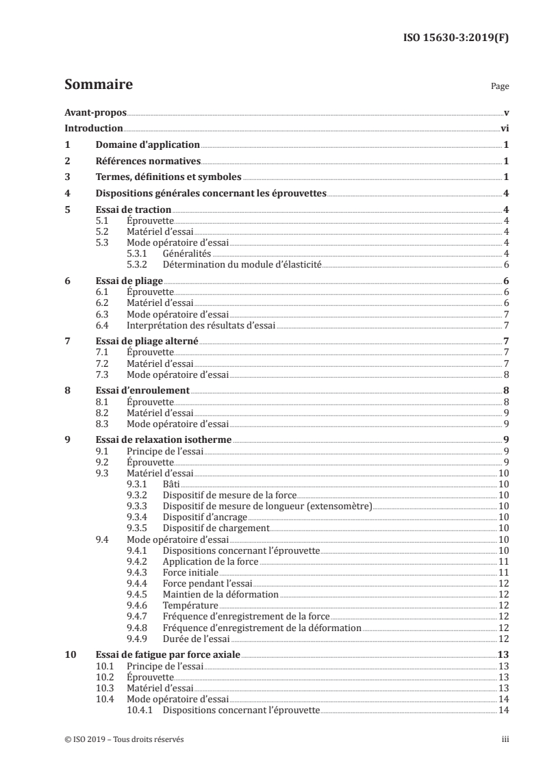 ISO 15630-3:2019 ISO 15630-3:2019 - Aciers pour l'armature et la précontrainte du béton — Méthodes d'essai — Partie 3: Aciers de précontrainte/28/2020 - Page 3 preview
