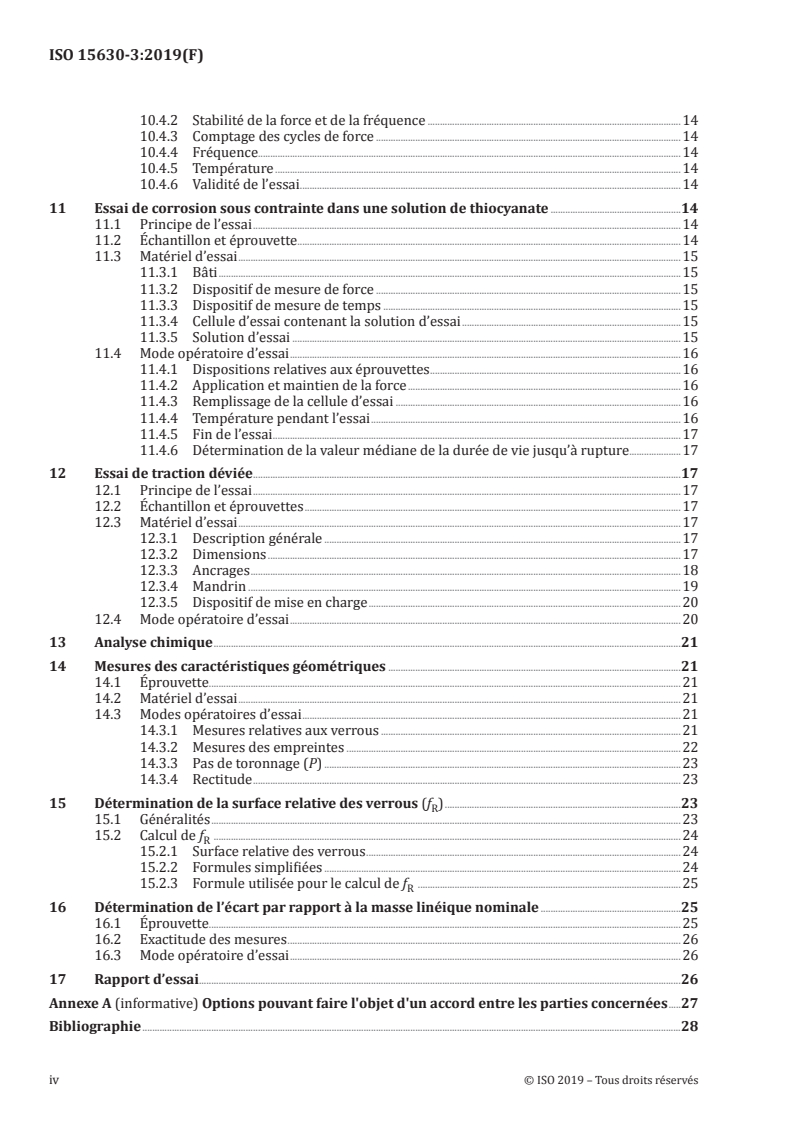 ISO 15630-3:2019 ISO 15630-3:2019 - Aciers pour l'armature et la précontrainte du béton — Méthodes d'essai — Partie 3: Aciers de précontrainte/28/2020 - Page 4 preview