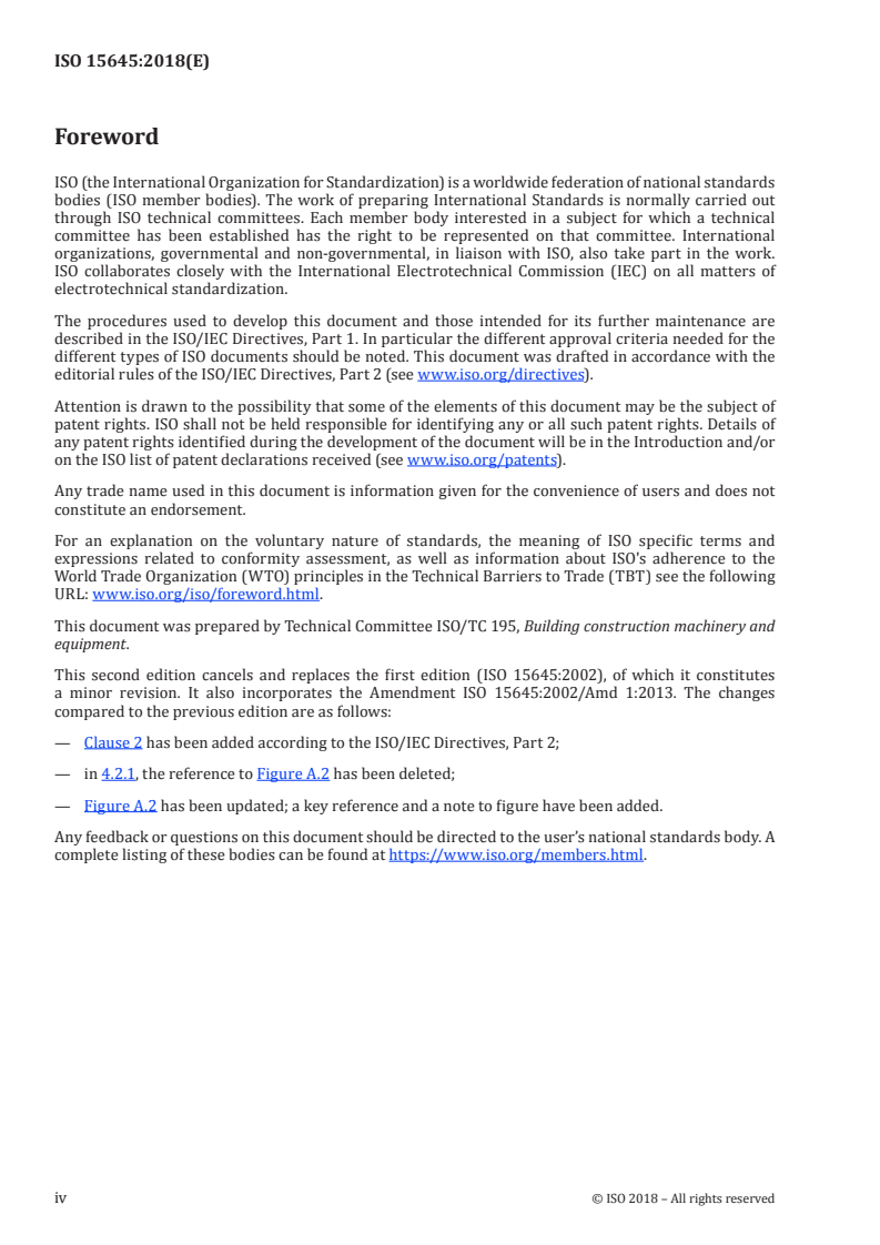 ISO 15645:2018 ISO 15645:2018 - Road construction and maintenance equipment — Road milling machinery — Terminology and commercial specifications/12/2018 - Page 4 preview