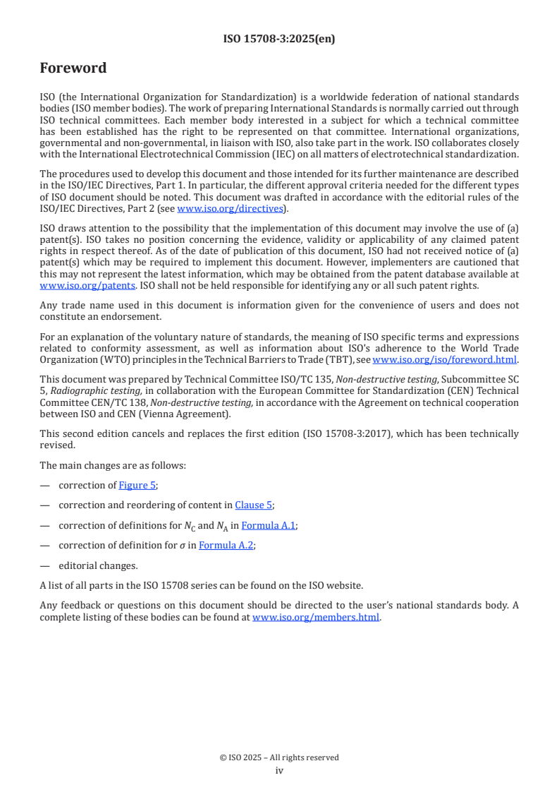 ISO 15708-3:2025 ISO 15708-3:2025 - Non-destructive testing — Radiation methods for computed tomography — Part 3: Operation and interpretation
Released:25. 06. 2025 - Page 4 preview