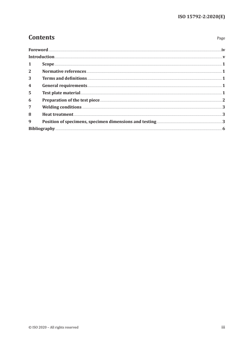 ISO 15792-2:2020 ISO 15792-2:2020 - Welding consumables — Test methods — Part 2: Preparation of single-run and two-run technique test pieces and specimens in steel/20/2020 - Page 3 preview