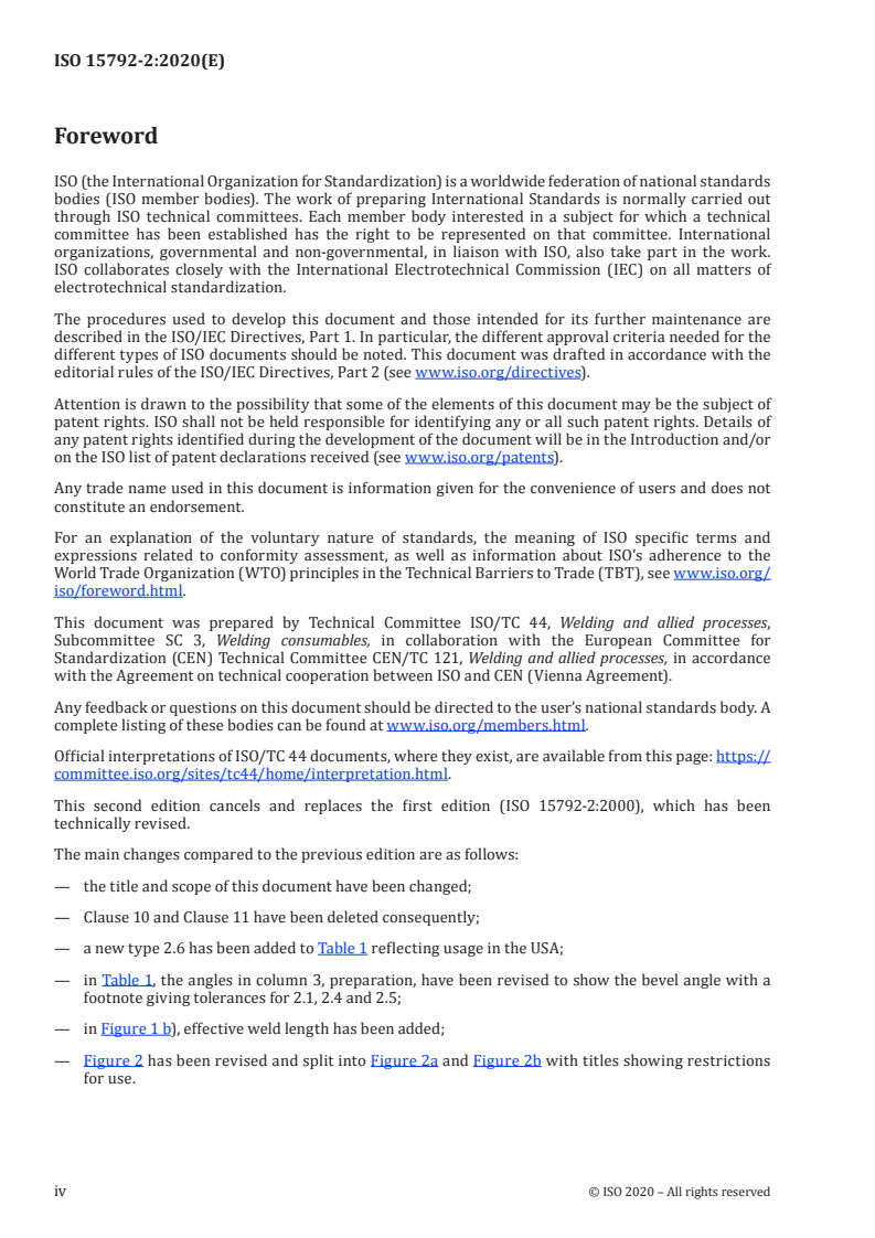 ISO 15792-2:2020 ISO 15792-2:2020 - Welding consumables — Test methods — Part 2: Preparation of single-run and two-run technique test pieces and specimens in steel/20/2020 - Page 4 preview