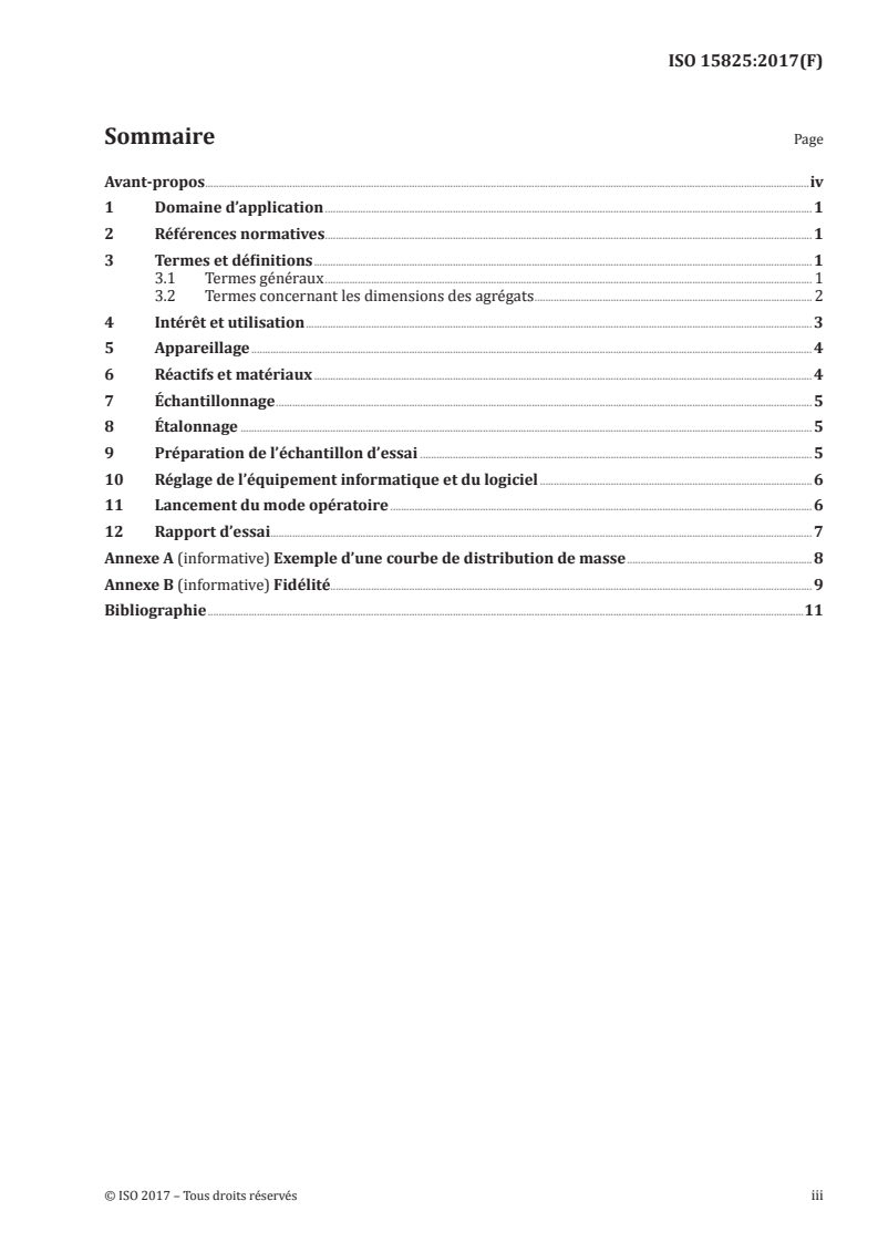 ISO 15825:2017 ISO 15825:2017 - Ingrédients de mélange de caoutchouc — Noir de carbone — Détermination de la distribution dimensionnelle des agrégats par photosédimentométrie avec centrifugeuse à disque/6/2017 - Page 3 preview