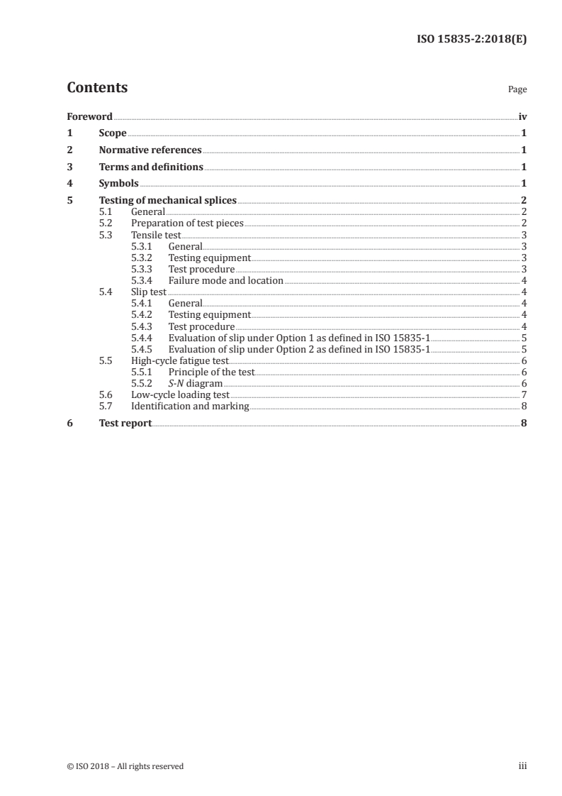 ISO 15835-2:2018 ISO 15835-2:2018 - Steels for the reinforcement of concrete — Reinforcement couplers for mechanical splices of bars — Part 2: Test methods/12/2018 - Page 3 preview
