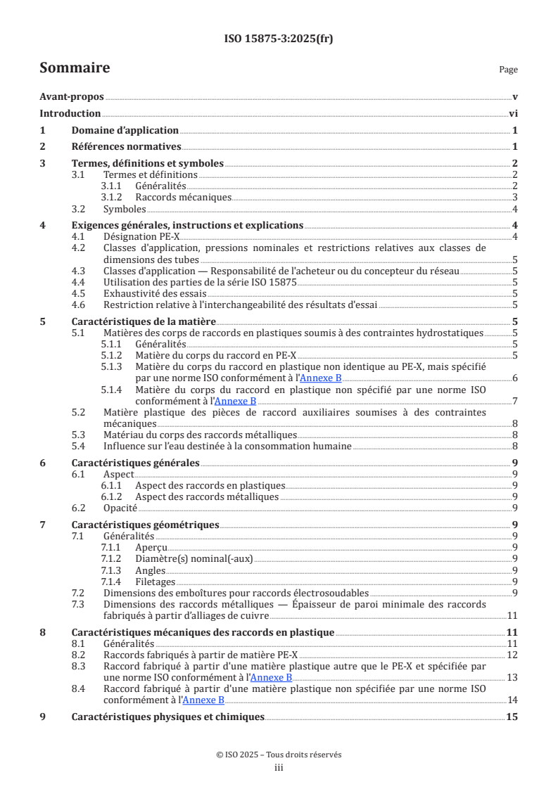 ISO 15875-3:2025 ISO 15875-3:2025 - Systèmes de canalisations en plastique pour les installations d'eau chaude et froide — Polyéthylène réticulé (PE-X) — Partie 3: Raccords
Released:10/10/2025 - Page 3 preview
