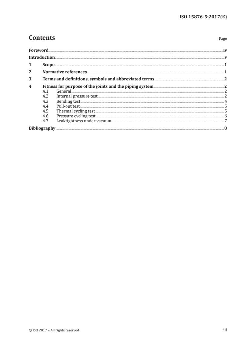ISO 15876-5:2017 ISO 15876-5:2017 - Plastics piping systems for hot and cold water installations — Polybutene (PB) — Part 5: Fitness for purpose of the system/10/2017 - Page 3 preview