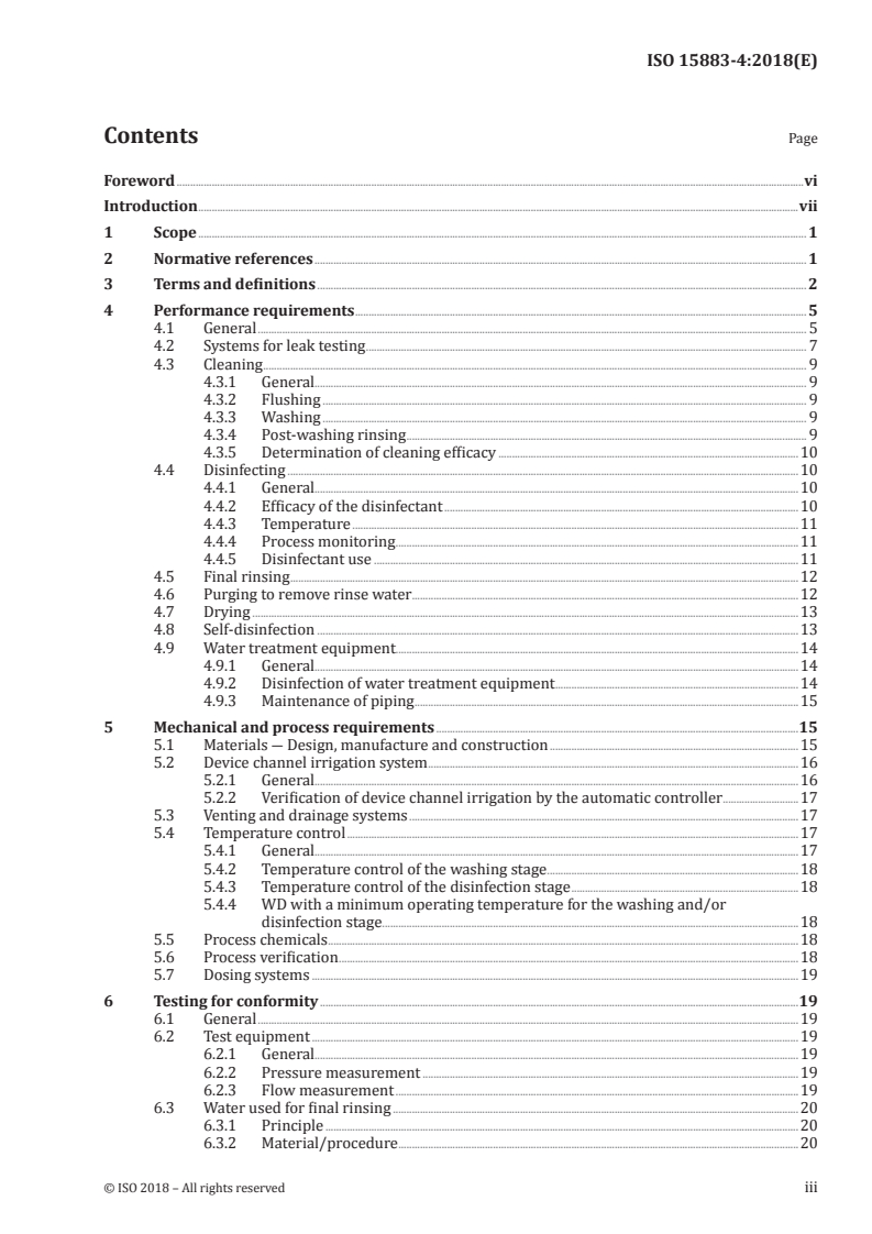 ISO 15883-4:2018 ISO 15883-4:2018 - Washer-disinfectors — Part 4: Requirements and tests for washer-disinfectors employing chemical disinfection for thermolabile endoscopes
Released:11/12/2018 - Page 3 preview