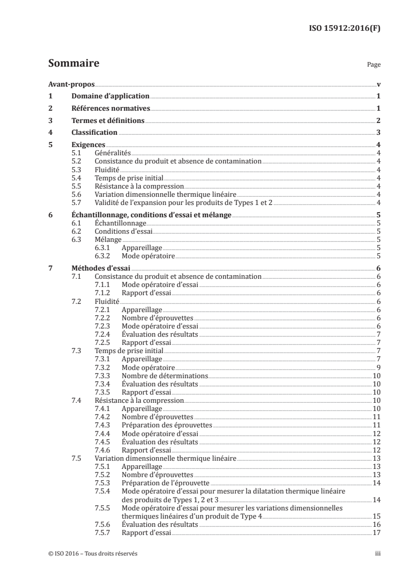 ISO 15912:2016 ISO 15912:2016 - Médecine bucco-dentaire — Revêtements et matériaux pour modèles réfractaires/12/2016 - Page 3 preview