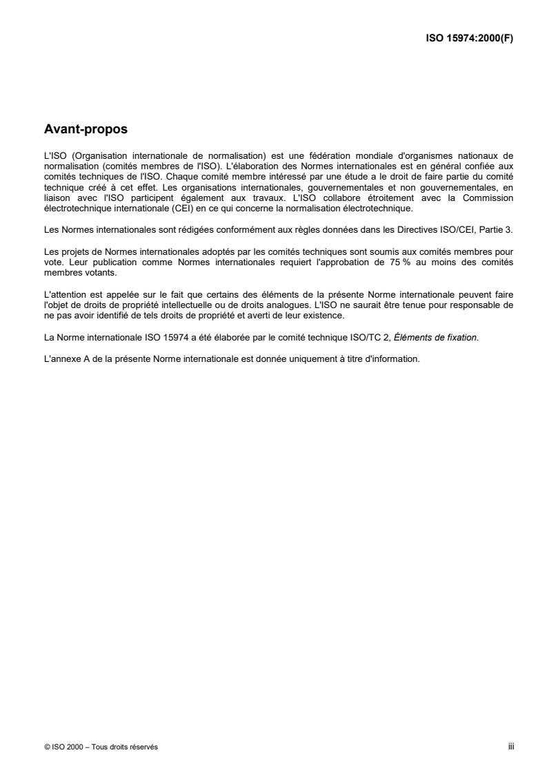 ISO 15974:2000 ISO 15974:2000 - Rivets aveugles à rupture de tige à corps fermé, à tête fraisée — AlA/St/21/2000 - Page 3 preview